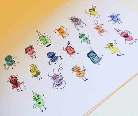 Рисование отпечатками