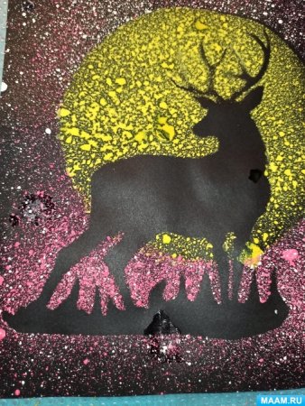 Метод набрызга в рисовании