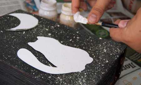 Нетрадиционная техника рисования зима