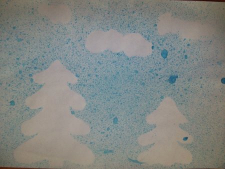 Рисование набрызгом