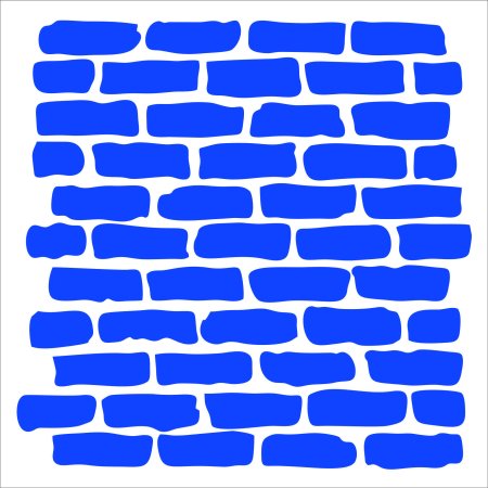 Трафарет кирпичики