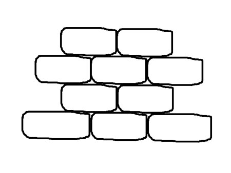 Трафарет кирпичики