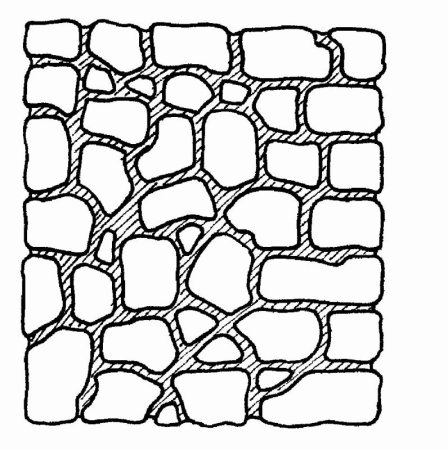 Трафарет кирпичики нарисовать