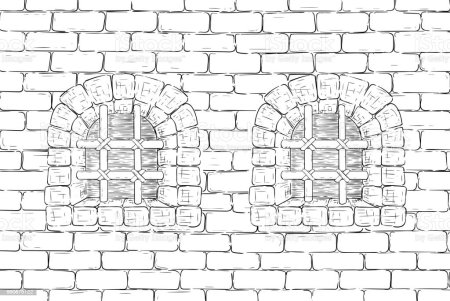Трафарет кирпичики для декупажа