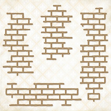 Кирпичная кладка силуэт