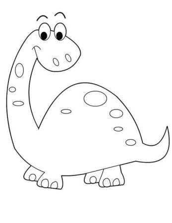 Шаблон динозавра для аппликации