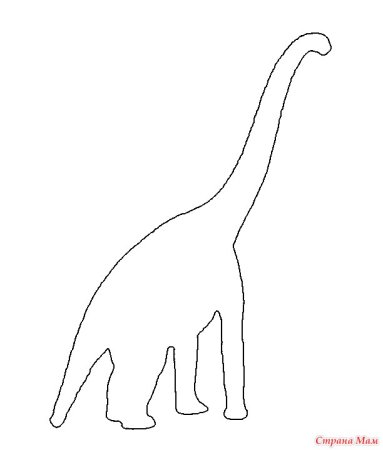 Динозавры трафарет для вырезания из бумаги