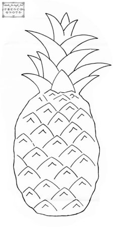 Ананас шаблон