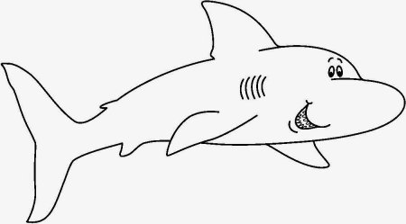 Трафарет акулы детская