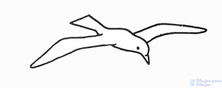 Чайка шаблон для вырезания