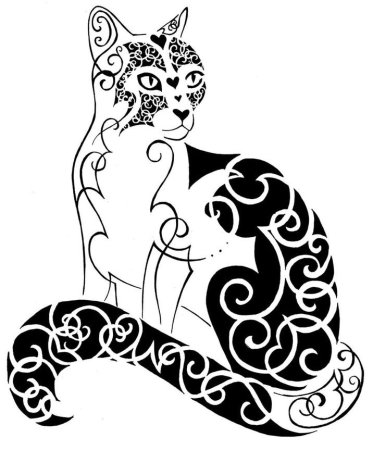 Кошка стилизация