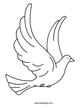 Голуби шаблоны для вырезания