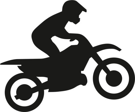 Трафарет мотоцикла