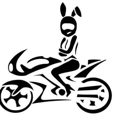 Трафарет мотоцикла