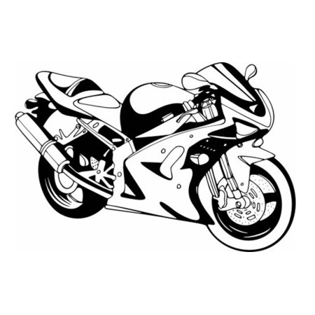 Мотоциклы с наклейками