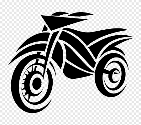 Трафарет мотоциклиста