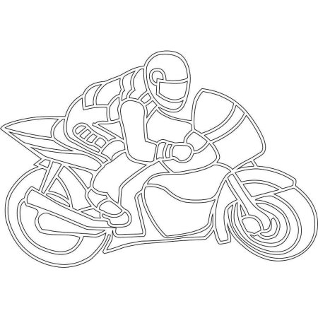 Силуэт мотоцикла чоппер