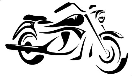 Трафарет мотоцикла