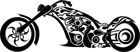Силуэт мотоцикла