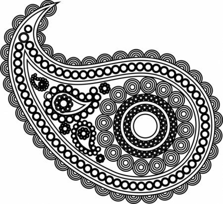 Индийский огурец орнамент