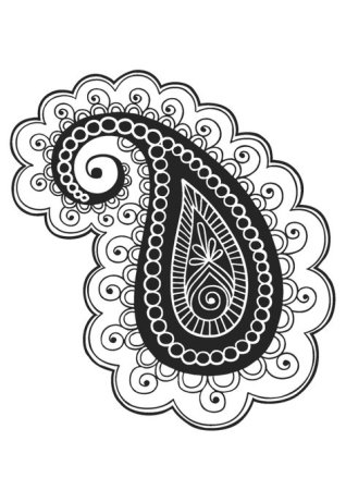 Индийский орнамент пейсли