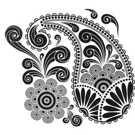 Индийский огурец узор