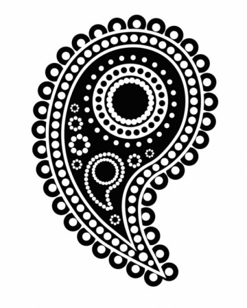 Турецкий огурец узор