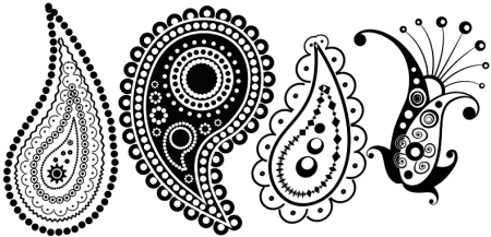 Точечная роспись пейсли