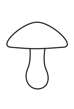 Грибы раскраска для детей