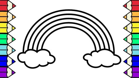 Пряник Радуга с облаками