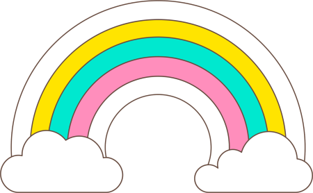 Радуга раскраска для малышей