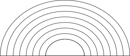 Радуга шаблон