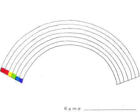 Радуга раскраска для детей