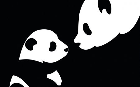 Панда рисунок