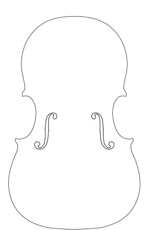 Очертания скрипки