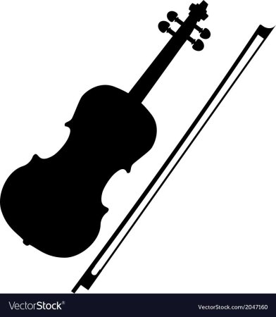 Скрипка силуэт