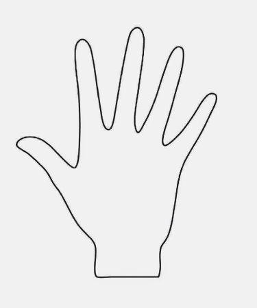 Ладошки для раскрашивания