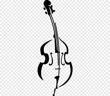 Контрабас силуэт