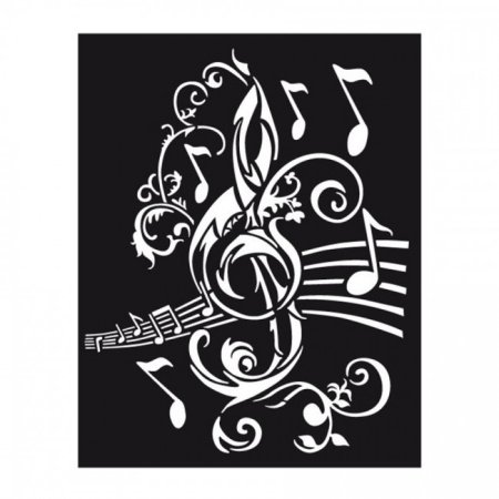 Музыкальные трафареты для вырезания