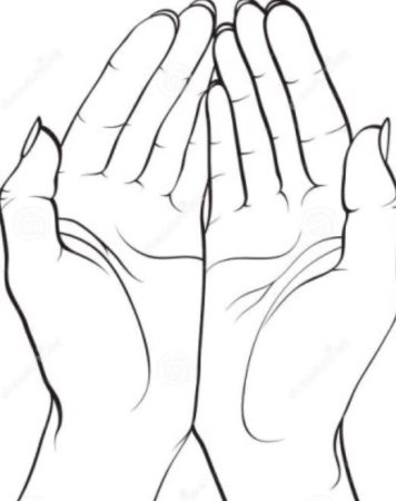 Раскраска ладони вместе
