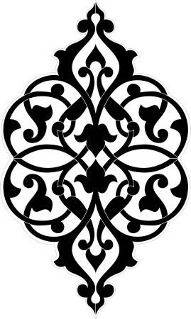 Кубачинский орнамент трафарет