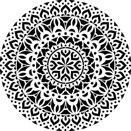 Восточный орнамент круглый