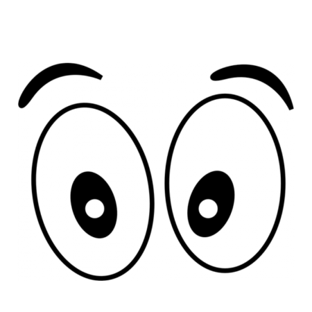 Трафарет глаза с ресницами