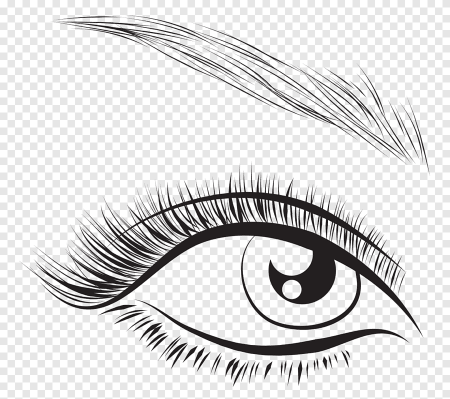 Глаз черно белый