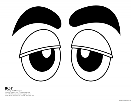 Глаза раскраска для детей