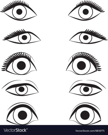 Ресницы черно белые