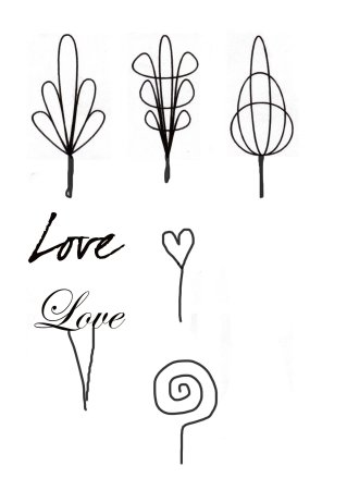 Трафареты для шоколадных украшений