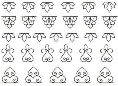 Трафарет для украшения торта шоколадом