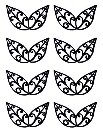 Трафареты для шоколадных украшений