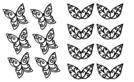 Трафарет для шоколада